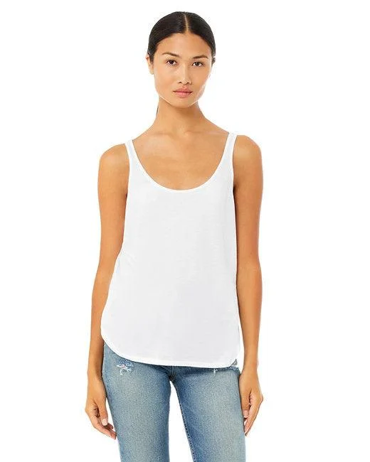 Bella + Canvas Ladies' Flowy Side Slit Tank B8802 sequin tank top