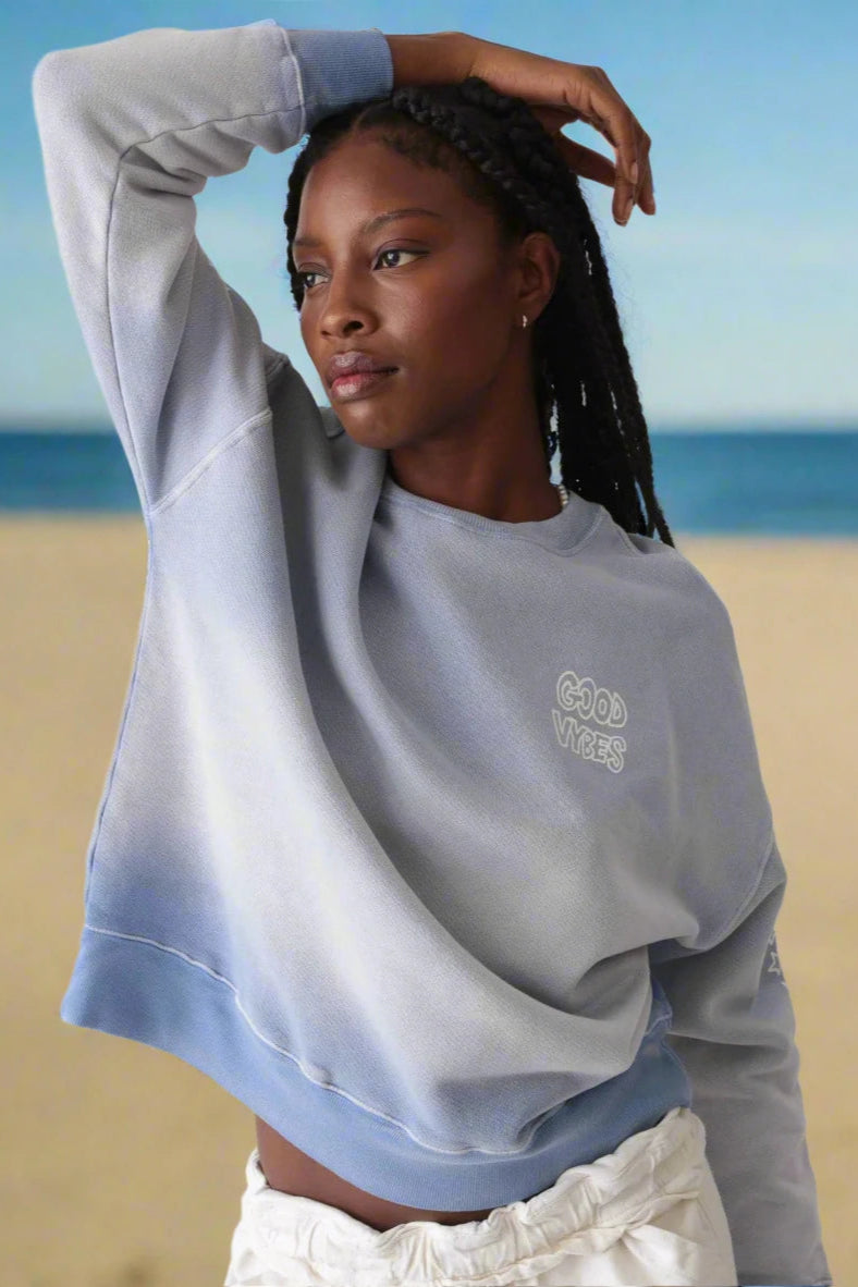 Electric and Rose Good Vibes Atlas Sweater Elegant Classic Vintage