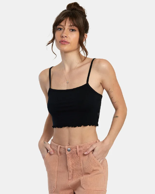 All That Tank Top - RVCA Black chic tank top