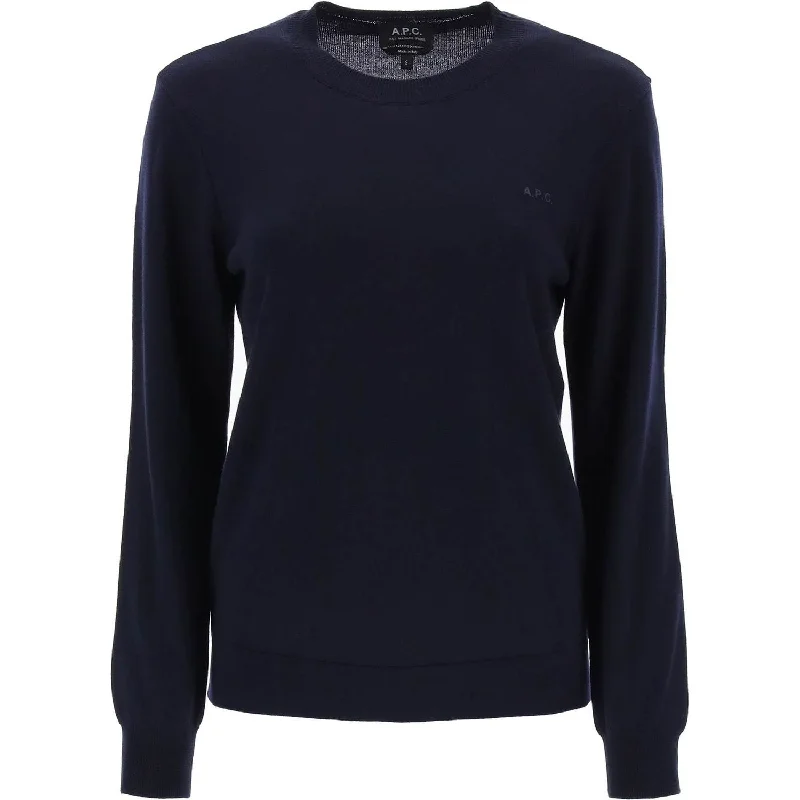A.P.C. wool crewneck pullover One Shoulder Top