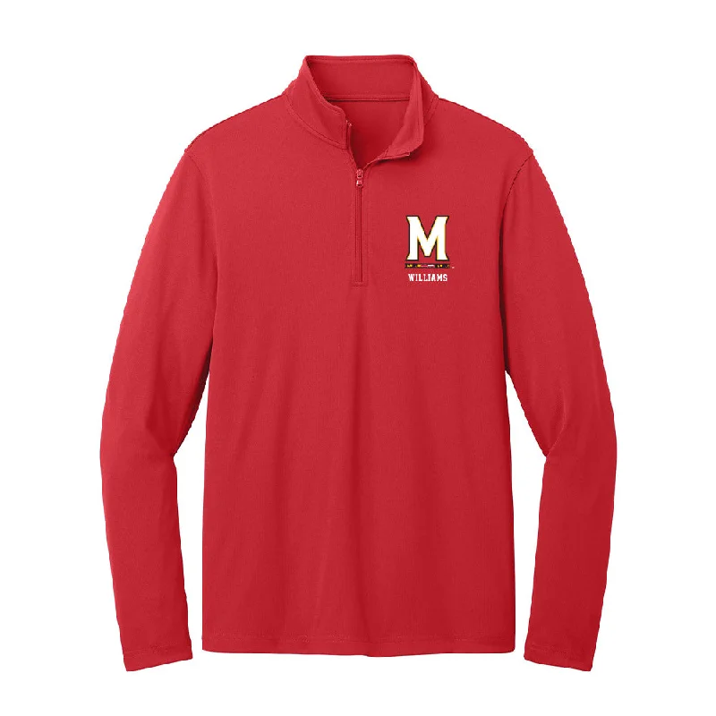 Maryland - NCAA Women's Basketball : Breanna Williams - Lightweight Quarter Zip Jacket