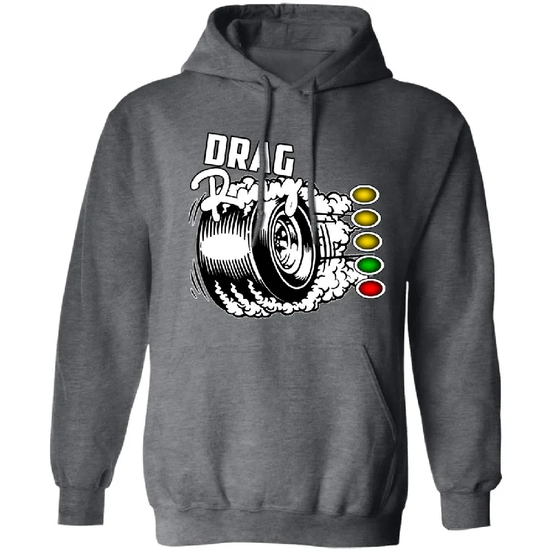 Drag Racing Pullover Hoodie 8 oz (Closeout) Angora Wool Cozy