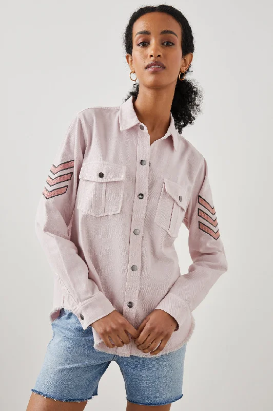 LOREN SHIRT JACKET - ROSE Oversized Jacket Tailored Jacket Straight Jacket