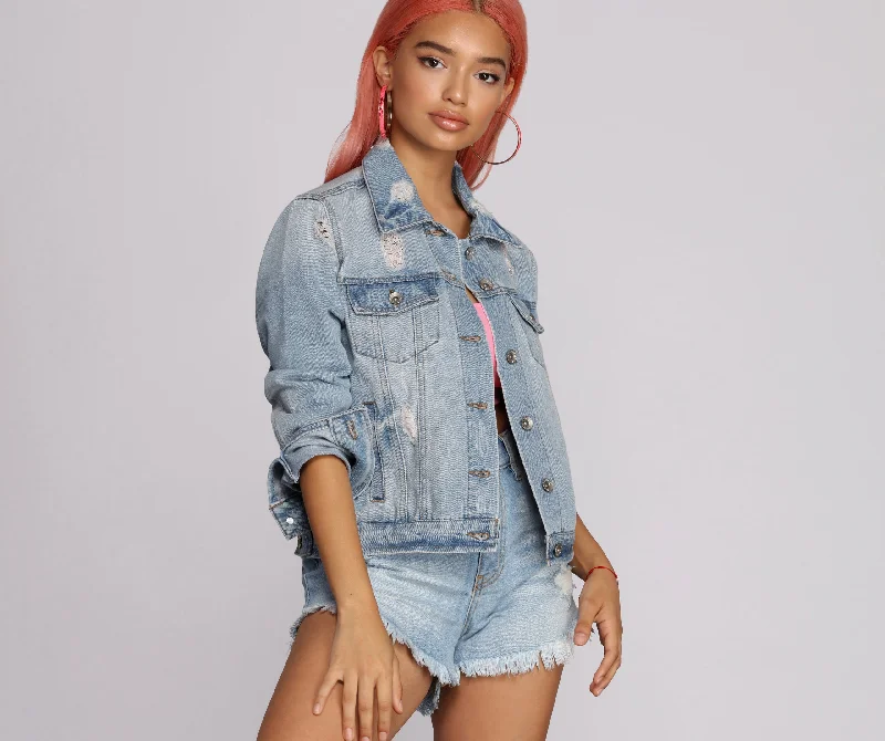 Best Distressed Denim Jacket Plaid Jacket Tartan Jacket Houndstooth Jacket
