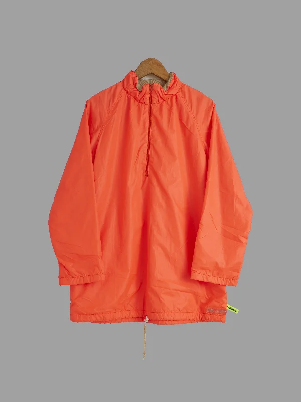 Zucca AW1999-2000 'the year of climax' fluorescent orange pullover - size M S Bishop Sleeve Elegant