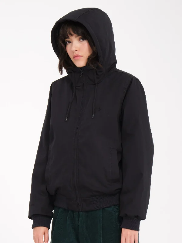 Wernan Jacket - BLACK Collared Jacket Crew Neck Jacket Turtle Neck Jacket