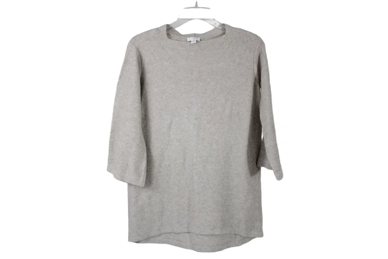 Pure J.Jill Tan Soft Sweater | XS Petite Sequined Glittery Shiny