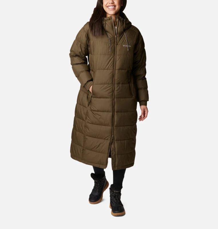 Columbia Womens Pike Lake II Long Jacket Front Pockets Side Pockets Patch Pockets