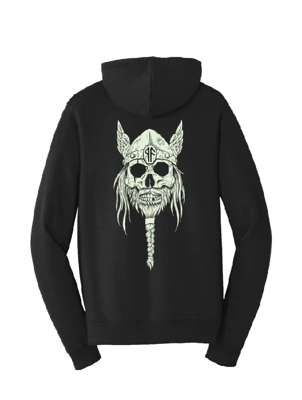 Valhöll Brewing Skullface · Pullover Hoodie Turtleneck Warm Pullover