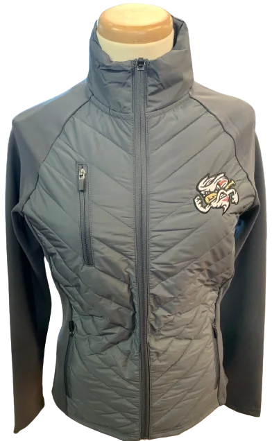 Omaha Storm Chasers Women's Boxercraft Slate Adventure Jacket Rayon Fabric Velvet Fabric Corduroy Fabric