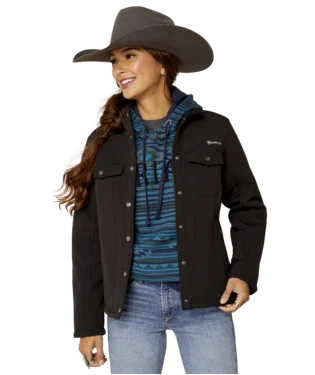 Ariat Ladies Black Berber Back Softshell Jacket Quilted Jacket Puffer Jacket Insulated Jacket