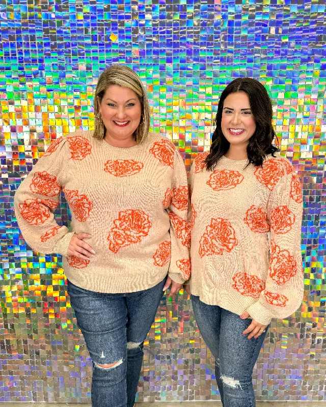 In Bloom Sweater - Tomato
