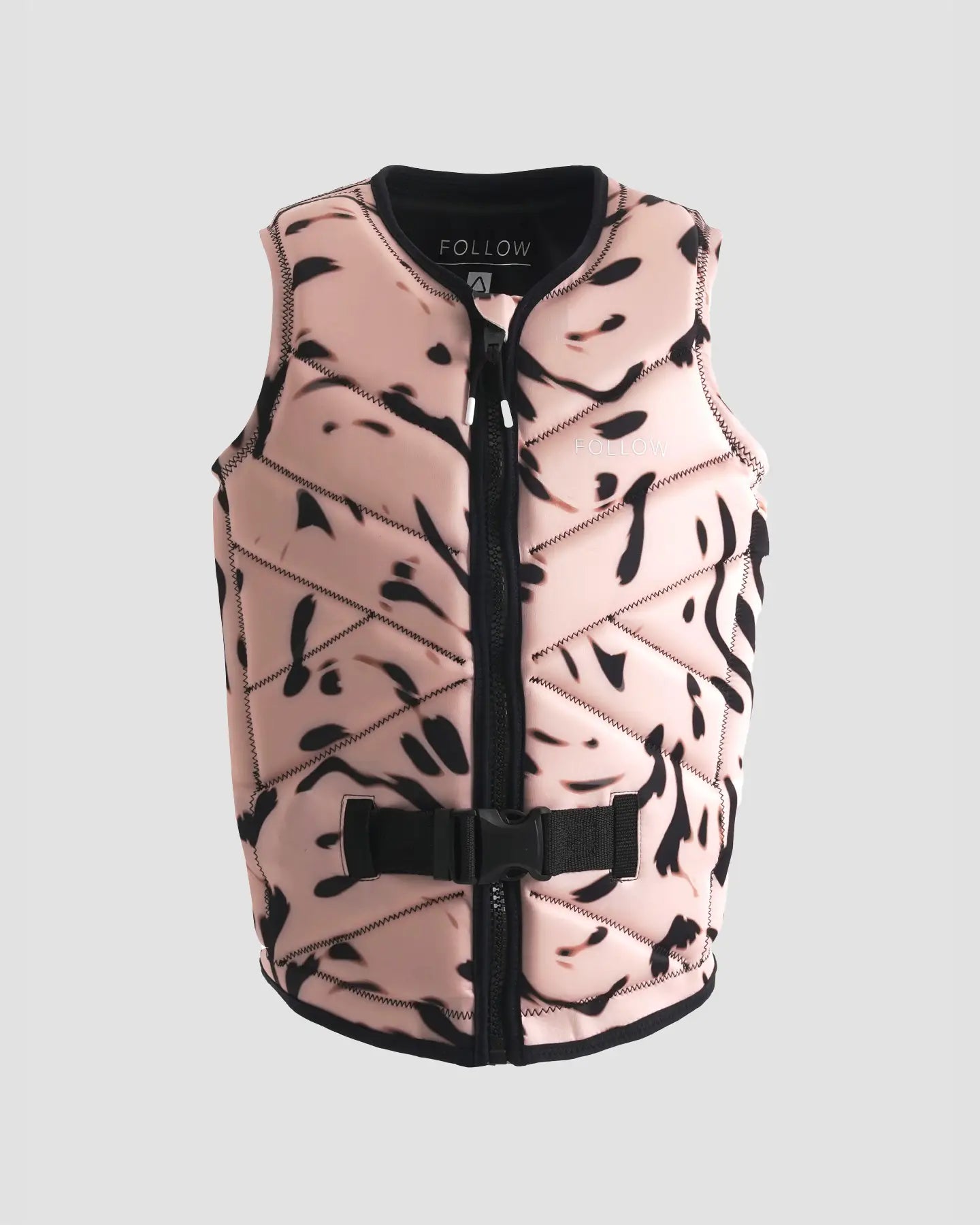 Follow Order 2 Ladies Life Jacket - Peach Notch Collar Jacket Peter Pan Collar Jacket Cowl Neck Jacket