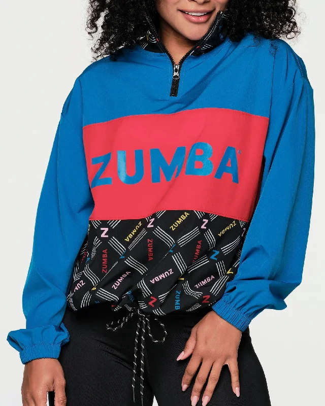 Sport Mode Oversized Pullover Jacket Over Sleeve Pullover