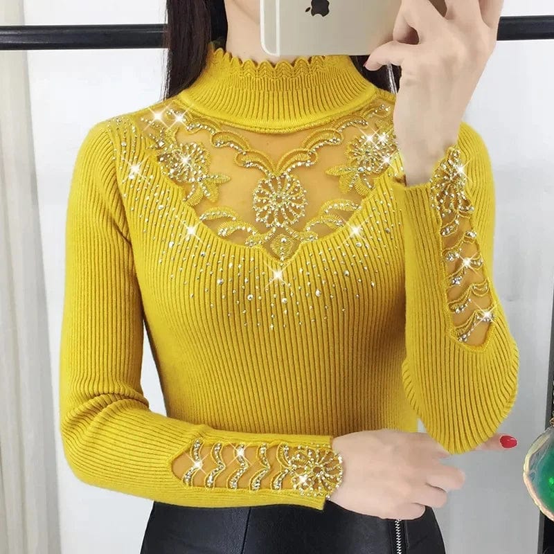 2025 Autumn Winter Women's Sweater Long Sleeve Loose Pullovers Sweaters Jumper Knitwear Korean Female Warm Sweaters Tops Flare Sleeve Stylish