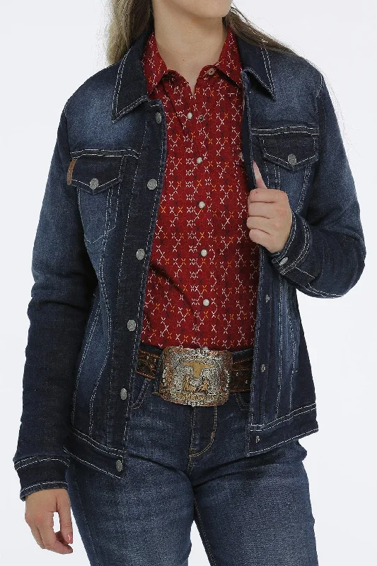 CINCH DENIM TRUCKER JACKET Lace Jacket Ribbed Jacket Sequined Jacket