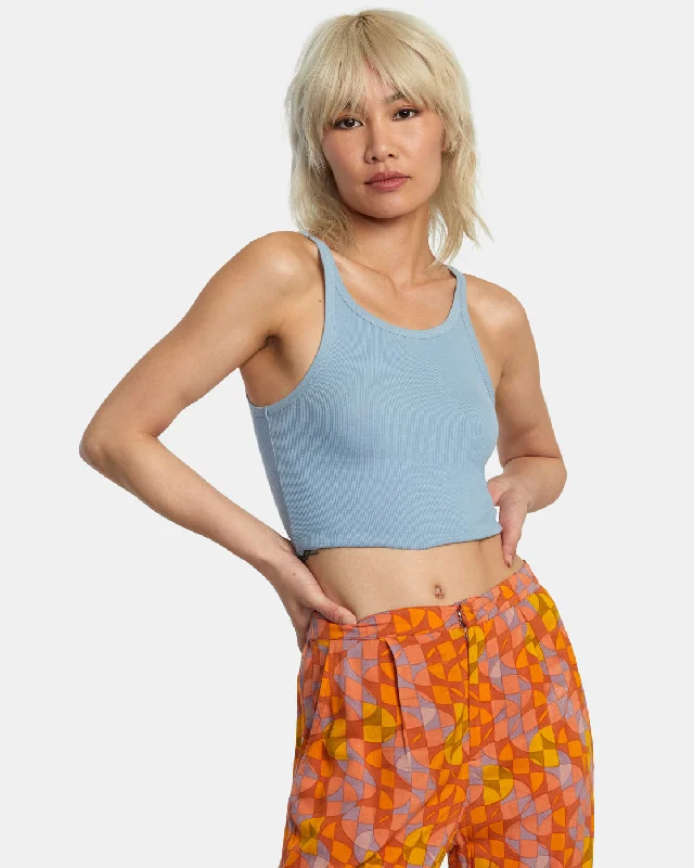 Slide Tank Top - Dusty Blue trendy tank top