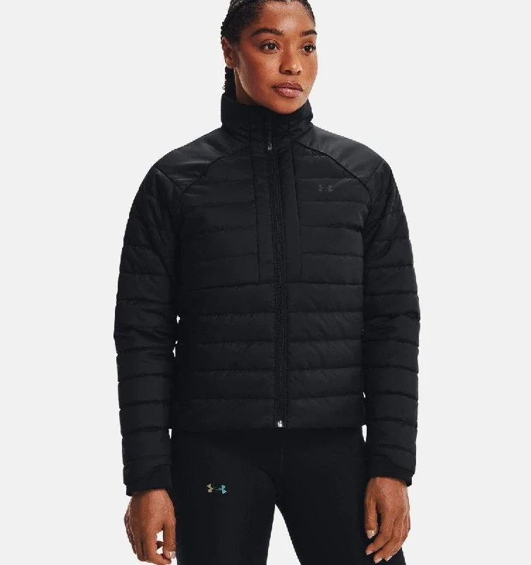 UA Storm Insulated Jacket Notch Collar Jacket Peter Pan Collar Jacket Cowl Neck Jacket