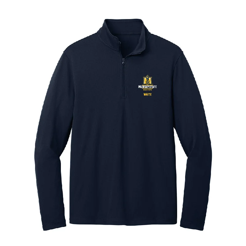 Murray State - NCAA Women's Basketball : Trinity White - Lightweight Quarter Zip Jacket