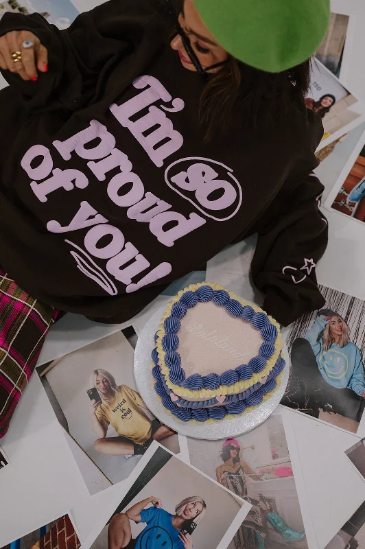I'm So Proud Of You Oversized Pullover Crew Neck Wool