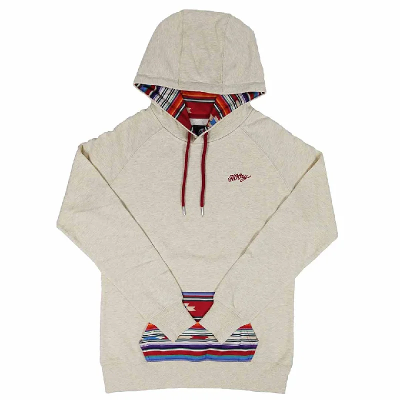 Hooey Women's Serape Pocket Pullover Hoodie Boat Neck Sweater