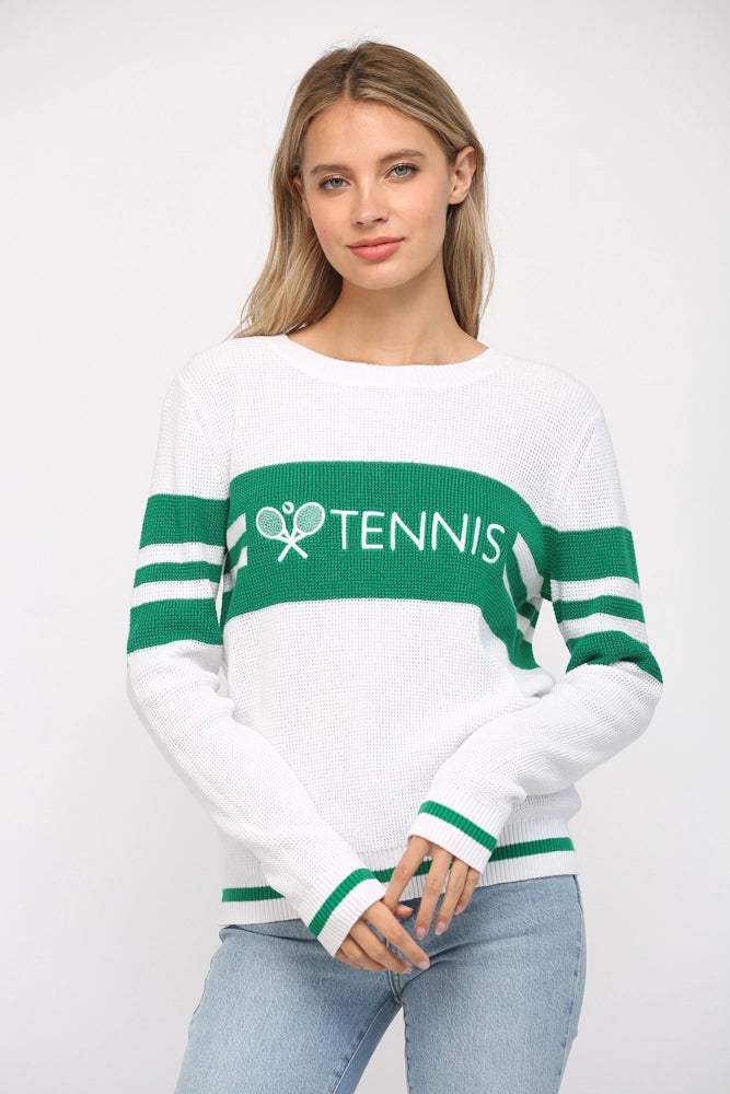 Tennis Sweater Modern Contemporary Chic