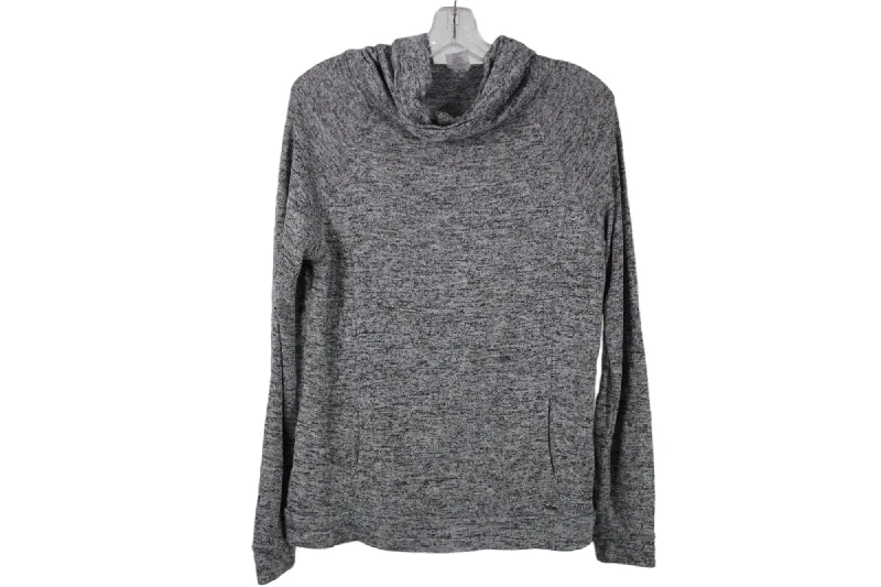 Hello Mello Gray Long Sleeved Knit Sweater | L Cashmere Blend Cotton Blend Poly Blend
