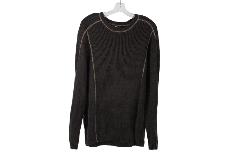 Axcess Brown Knit Sweater | L