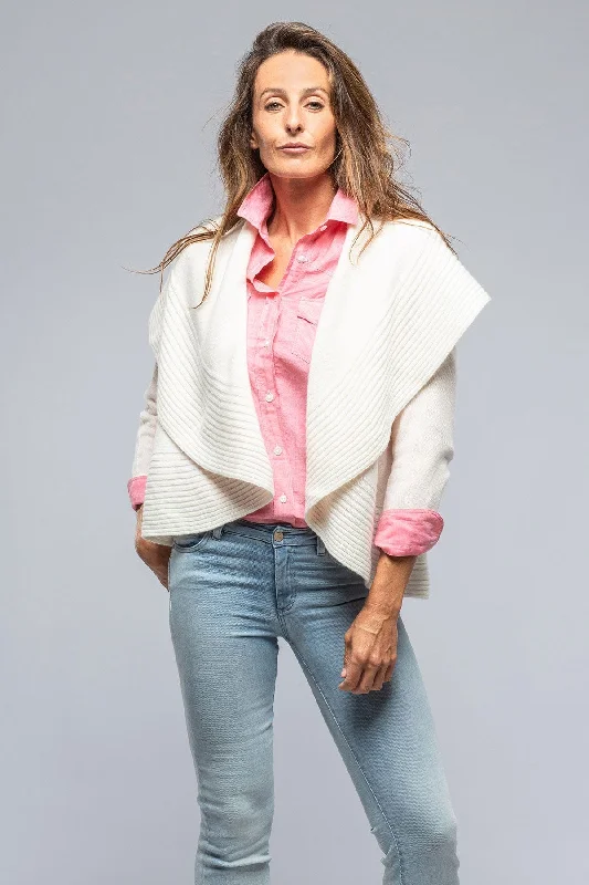 Margot Cashmere Open Cardigan In Cream