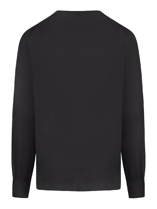 CREW-NECK SILK CASHMERE KNIT