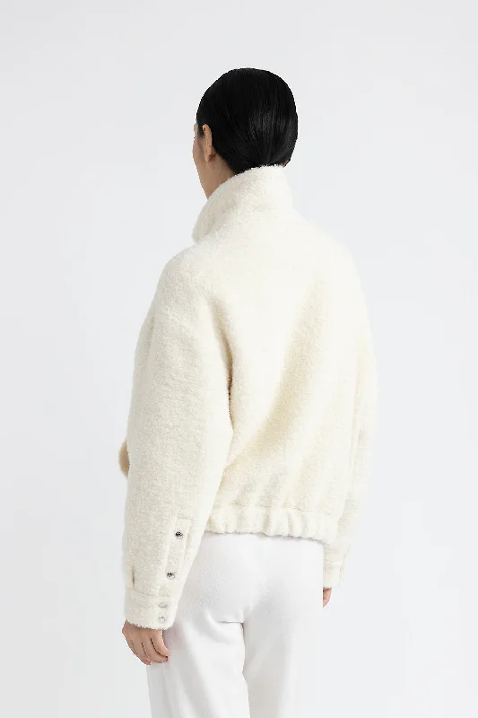 Bouclé wool and alpaca jacket