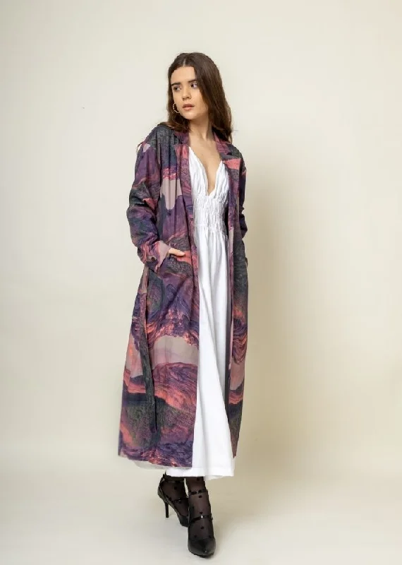 Amelia Printed Trench- In Store