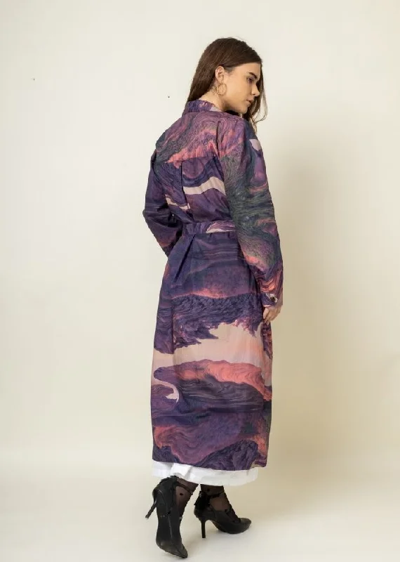 Amelia Printed Trench- In Store