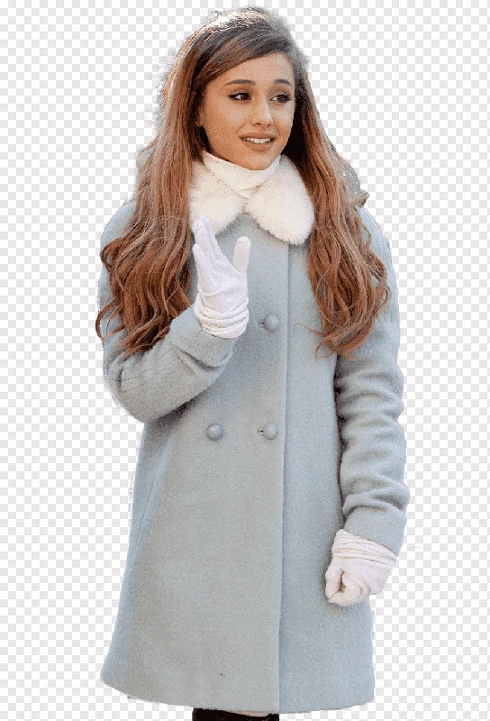 Ariana Grande Blue Trench coat