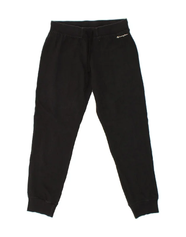 CHAMPION Womens Tracksuit Trousers Joggers UK 12 Medium Black