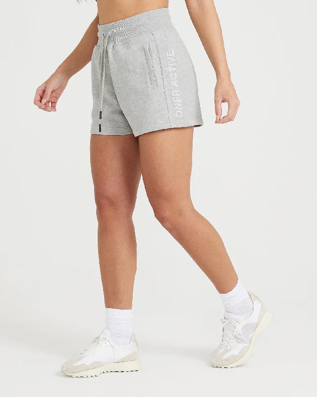 Classic Lounge Lightweight Shorts | Silver Marl