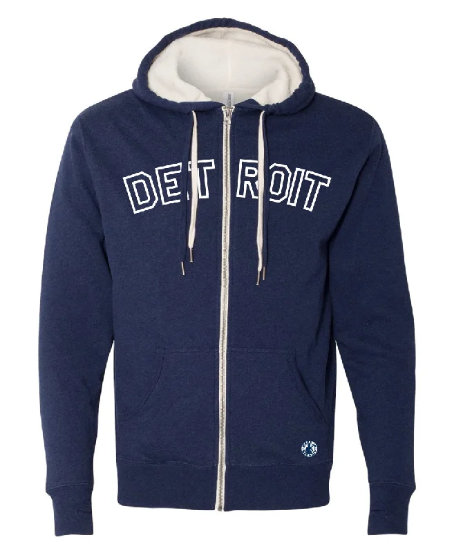 Unisex Detroit Sherpa Lined Zip-up