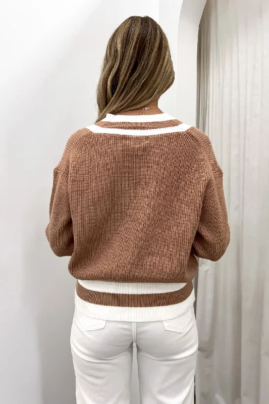 Romona Rugby Knit Tan