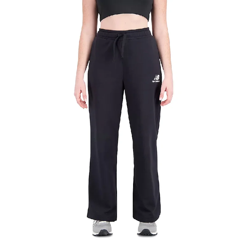 New Balance - Women's Essentials Stacked Logo Wide Legged Sweatpant (WP31516 BK)