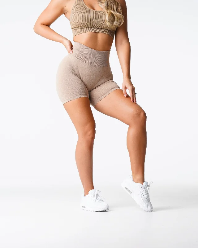 Beige Pro Seamless Shorts