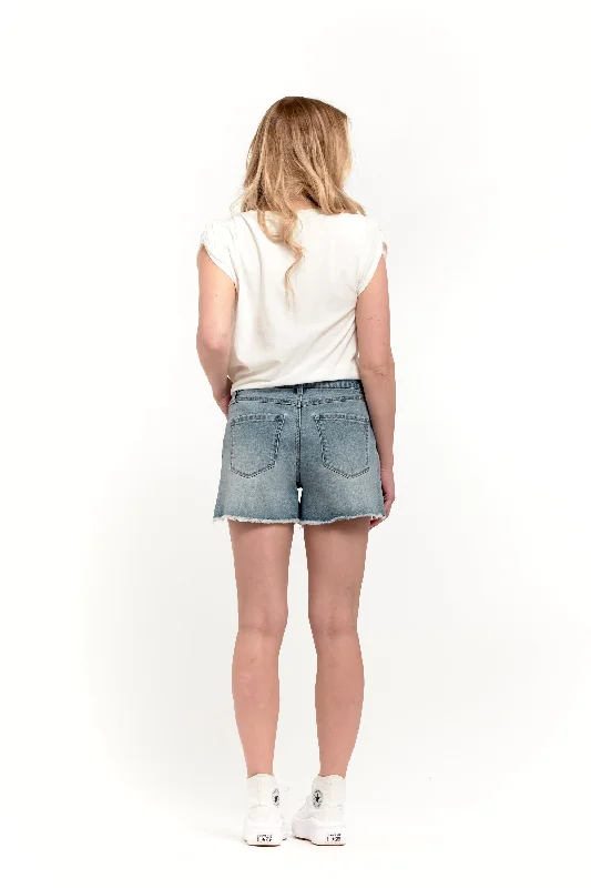 Shorts with Fray Hem in Brayden