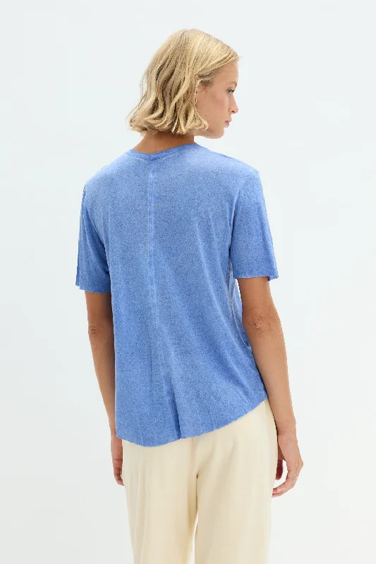 Dusty Blue Boxy Tee