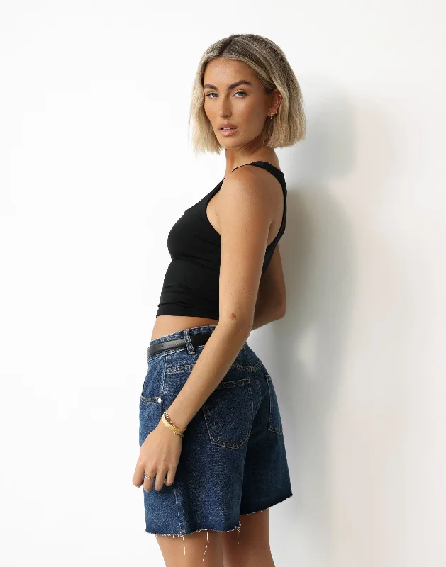 Jacinta Shorts (Dark Denim)