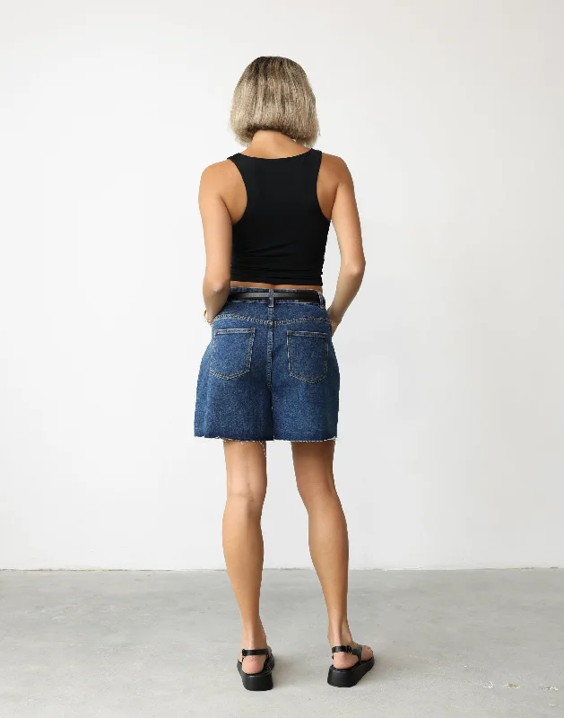 Jacinta Shorts (Dark Denim)