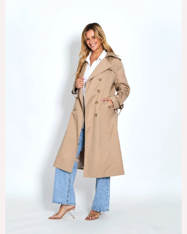 Leoni Teddy Trench Coat - Taupe