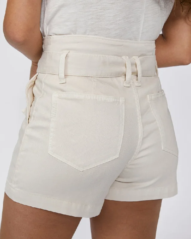 PAIGE ANESSA SHORT PLEATED WAISTBAND - QUARTZ SAND