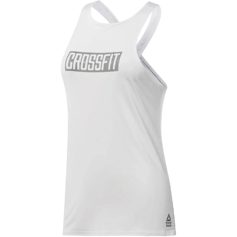 Reebok Crossfit Activchill Womens Training Vest Tank Top - White