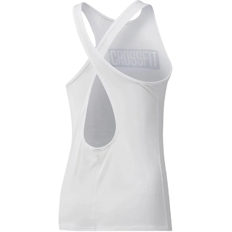 Reebok Crossfit Activchill Womens Training Vest Tank Top - White