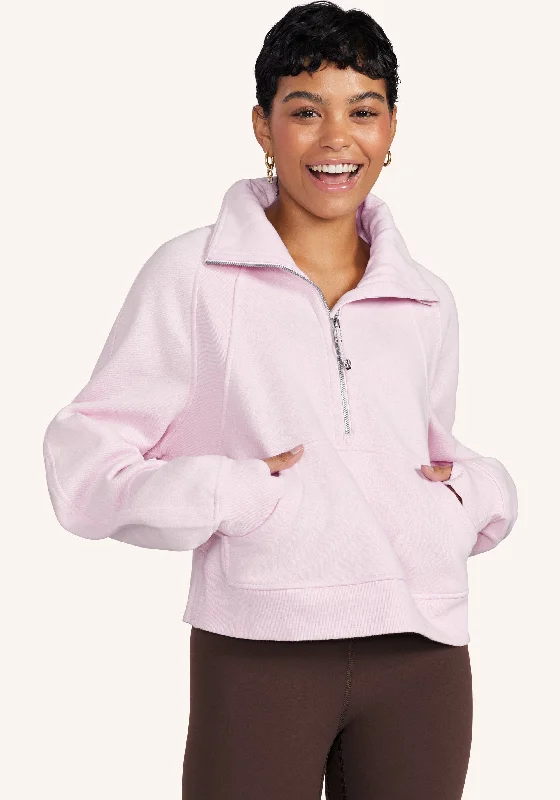 Scuba Oversized Funnel-Neck Half Zip