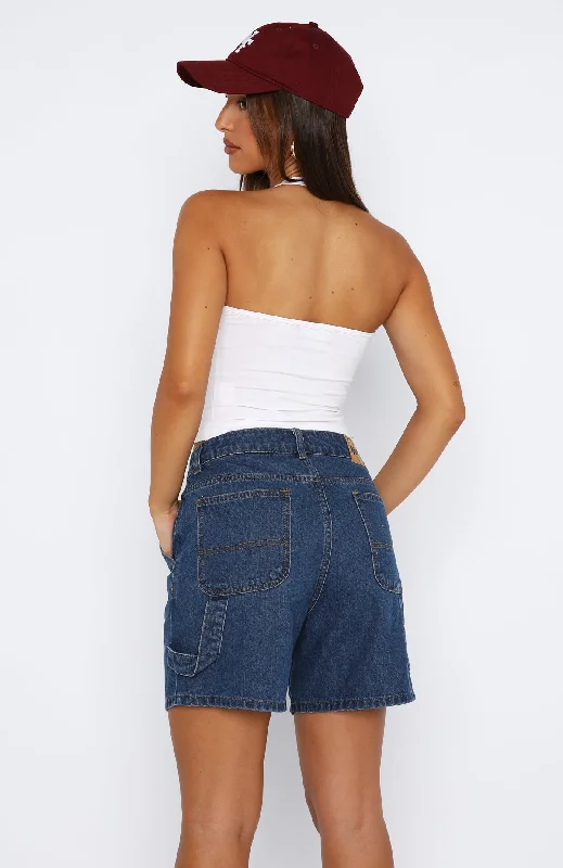 Time Well Spent Denim Shorts True Blue